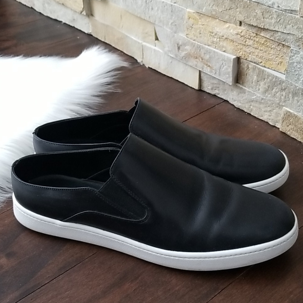 Vince Leather Slip On Flats